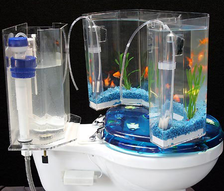 Toilet FishTank Aquarium Kit