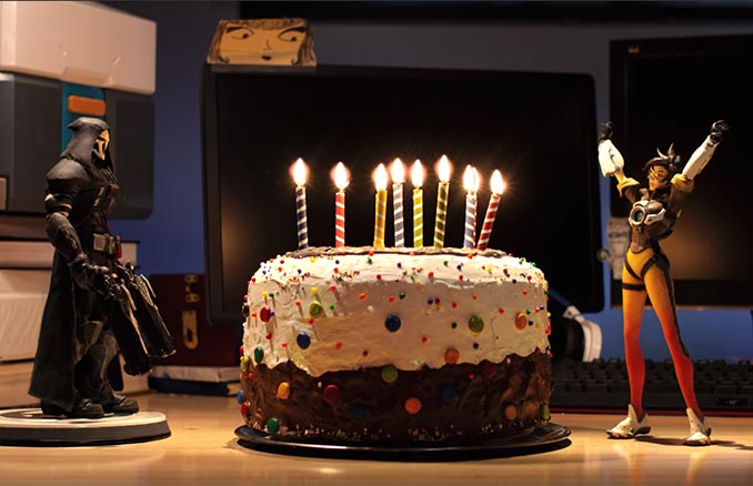 Trace & Bake Overwatch Anniversary Video