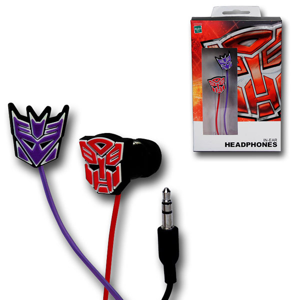 Transformers Rubber Symbol Earphones
