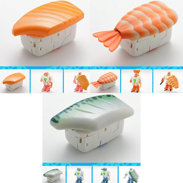 Transforming Sushi Squadron Figures