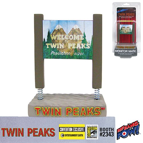 Twin Peaks Welcome to Twin Peaks Sign Monitor Mate Bobble