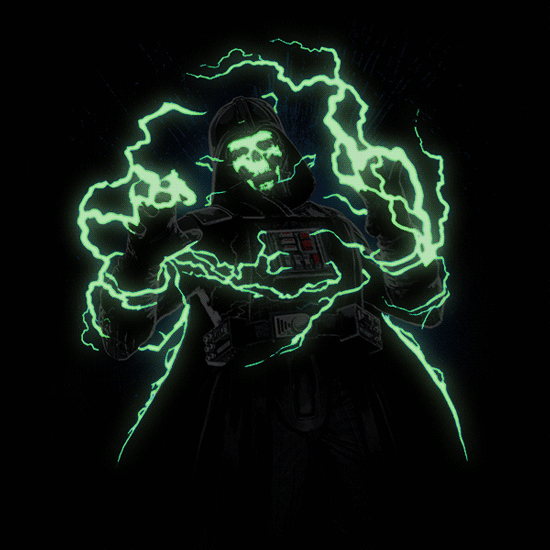 Vader Glow-in-the-Dark Electrocuted Shirt