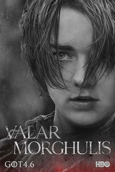 Valar Morghulis with Arya Poster
