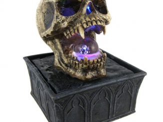 Vampire Skull Tabletop Fountain