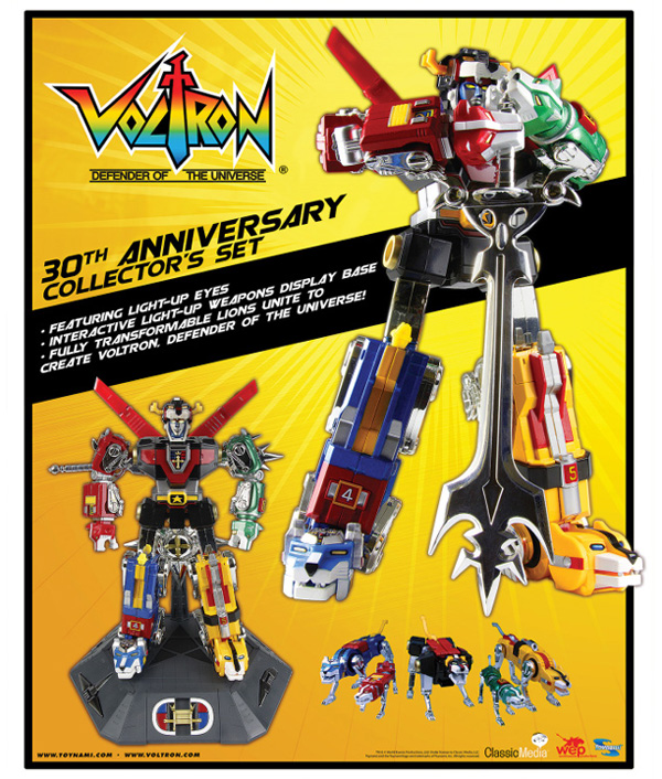 Voltron 30th Anniversary Die-Cast Light-Up Action Figure with Sound