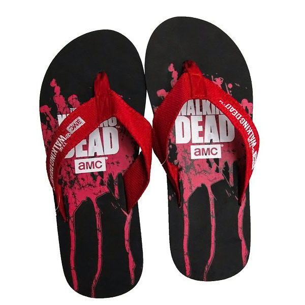 Walking Dead Blood-Splatter Flip Flops
