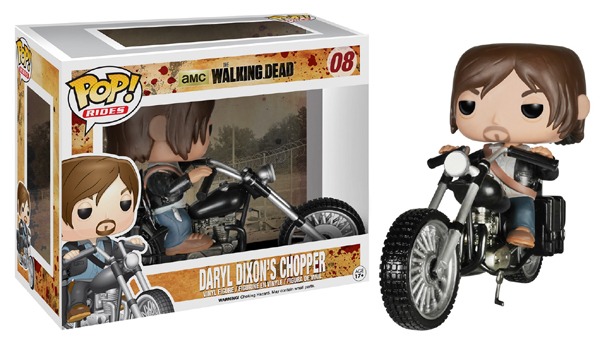 Walking Dead Daryl Dixon with Chopper Pop Vinyl Vehicle