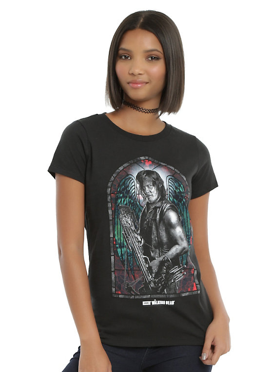 walking-dead-daryl-stained-glass-t-shirt