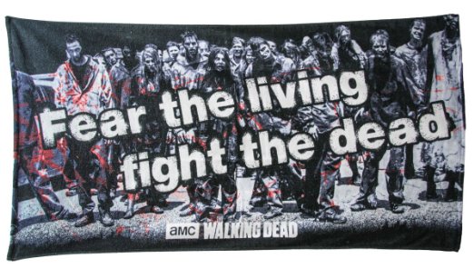 Walking Dead Fear The Living Fight The Dead Beach Towel