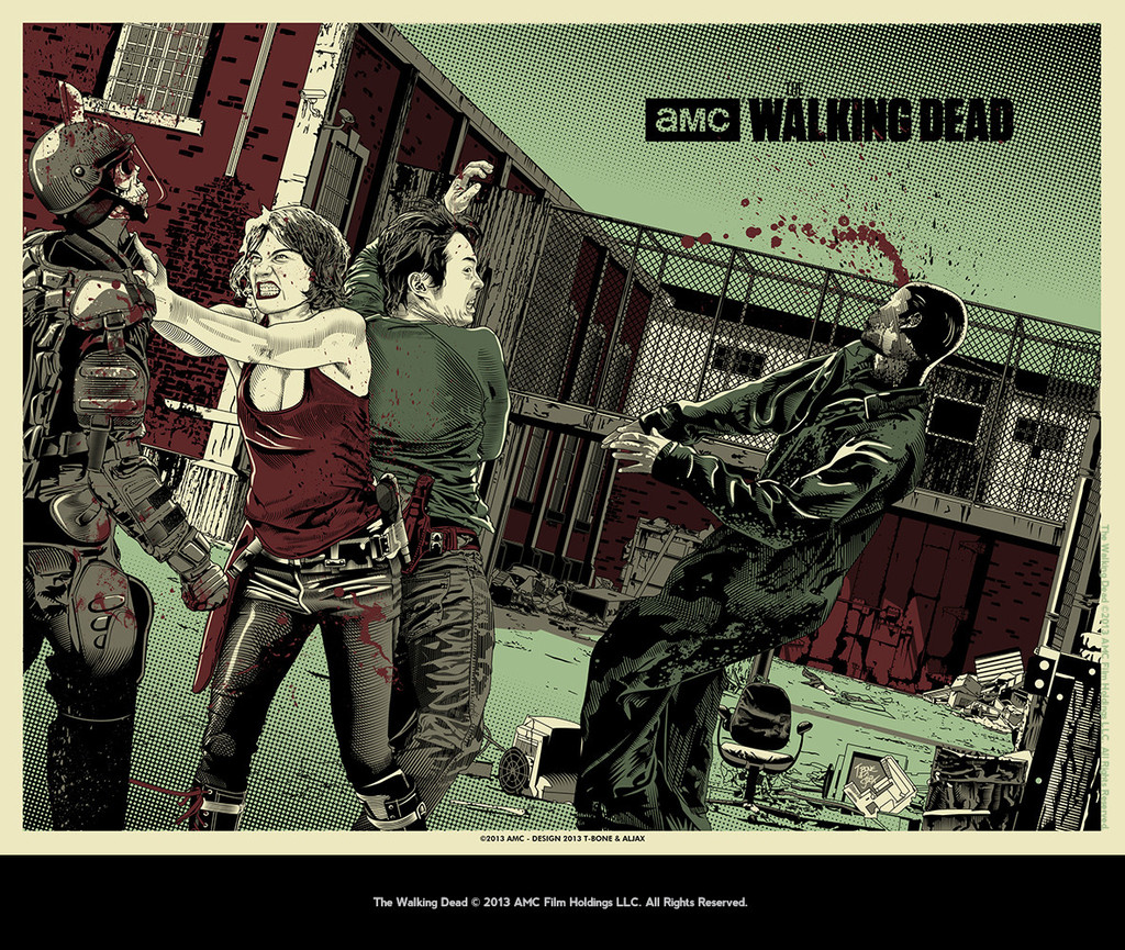 Walking Dead 'Maggie and Glenn' Art Print1024 x 865