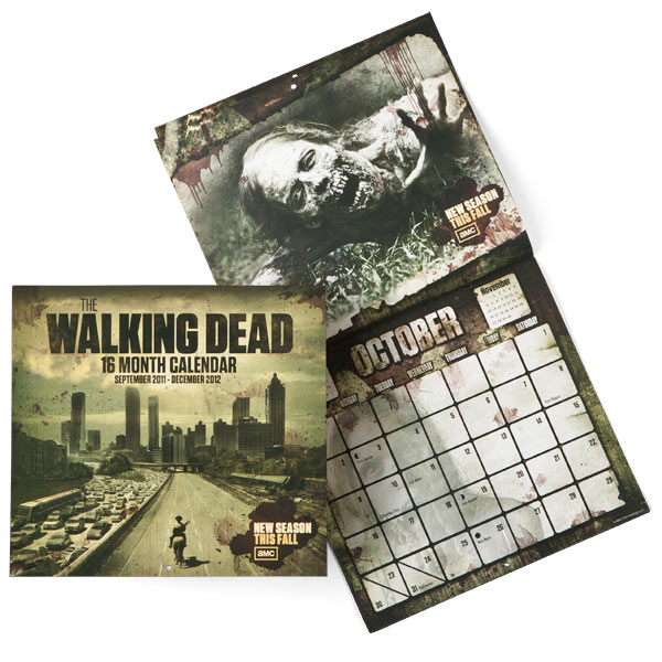 Walking Dead Zombie Calendar