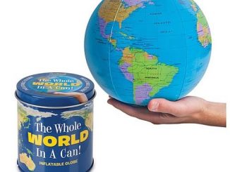 Whole World in a Can Inflatable Globe