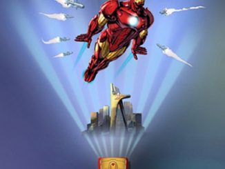 Wild Walls Full Power Aerial Pursuit Iron Man Wall Decal
