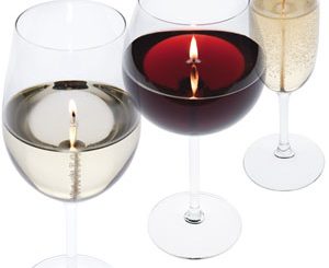 Wine and Champagne Glass Candles