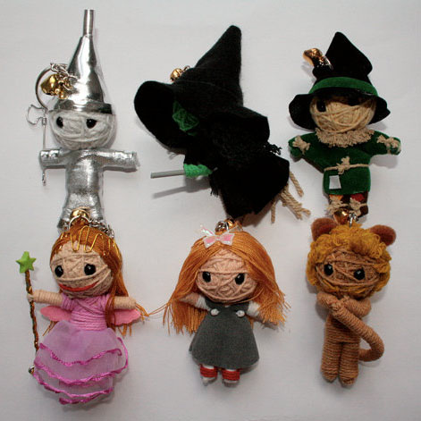 Wizard of Oz Voodoo Doll Keychains Set
