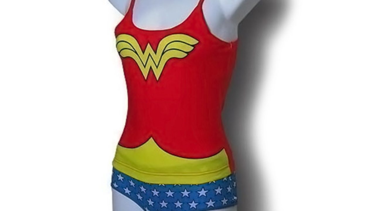 Webundies Dc Comics Wonder Woman Cami Tank And Panty Set Juniors X-Large 