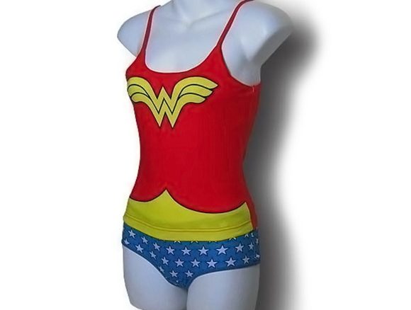 DC Comics Wonder Woman Pigiama Per Bambine - 2 Pezzi: Canotta E Pantaloncini - Set Eroina Per Ragazze (Taglia 14 Anni)