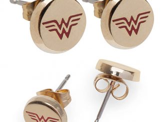 Wonder Woman Gold Stud Earrings