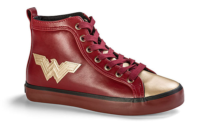Wonder Woman Metallic Hi-Top Sneakers