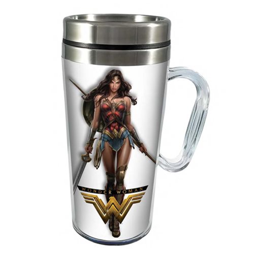 Wonder Woman Movie 16 oz. Stainless Steel Travel Mug