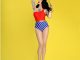 Wonder Woman One-Shoulder One Piece Swimsuit