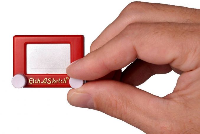 World's Smallest Etch A Sketch Drawing Toy Actually Works New 