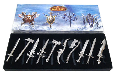 World of Warcraft Set of 10 Mini Weapons