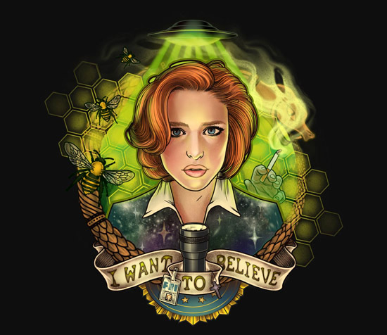 X-Files Portrait of a Skeptic Shirt