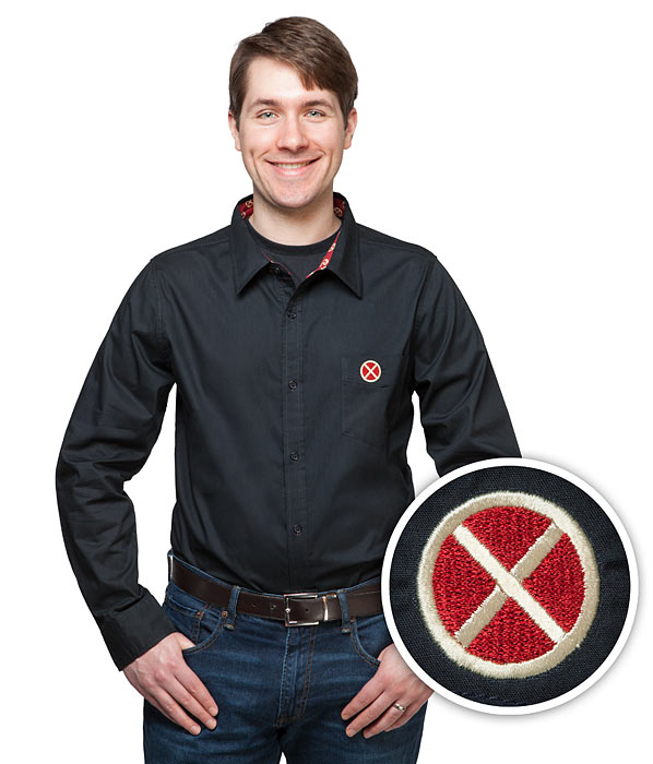 XMen Logo Dress Shirt GeekAlerts