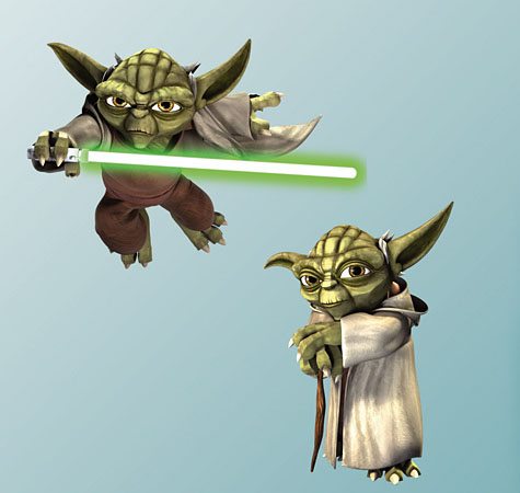 Yoda Fathead Clone Wars
