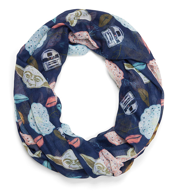Yoda and Friends Floral Lightweight Infinity Scarf