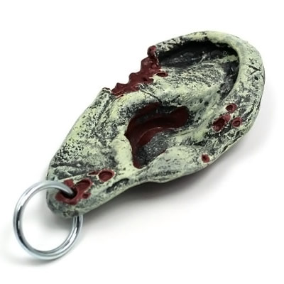 Zombie Ear Keychain