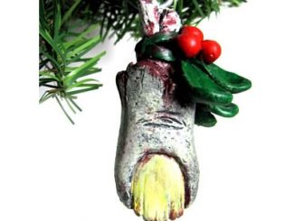 Zombie Mistletoe Ornament