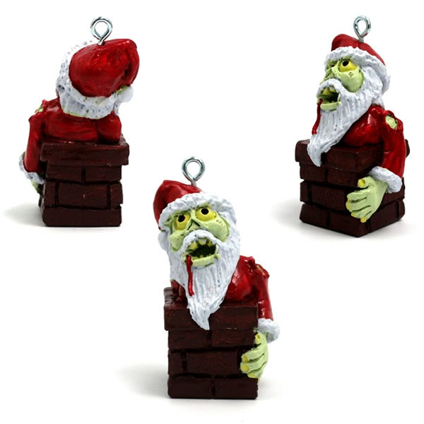 Zombie Santa Claus Christmas Ornament