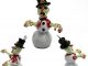 Zombie Snowman Christmas Ornament