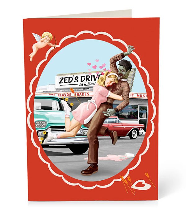 Zombie Valentine's Day Cards  