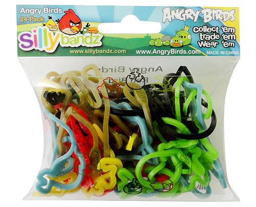 Angry Birds Silly Bandz Package