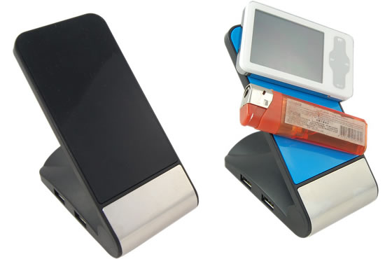 Anti Slip Gadget Holder with USB Hub