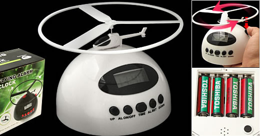 Flying Helicopter Alarm Clock