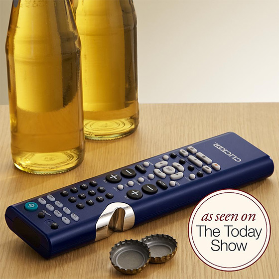 Clicker TV Remote and Bottle Opener