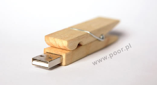 Clothespin USB Drive