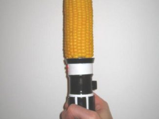 The Cornobi: Lightsaber Corn Cob Holder