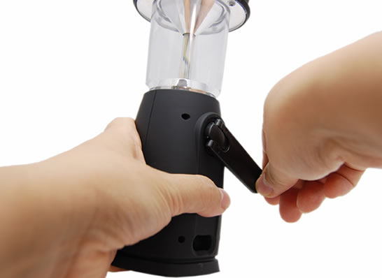 Hand Winding, Solar Camping Lamp with Charger