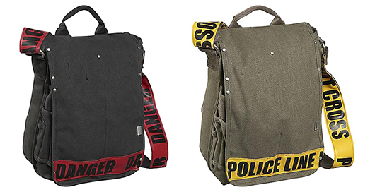 Danger Police Line Messenger Bags