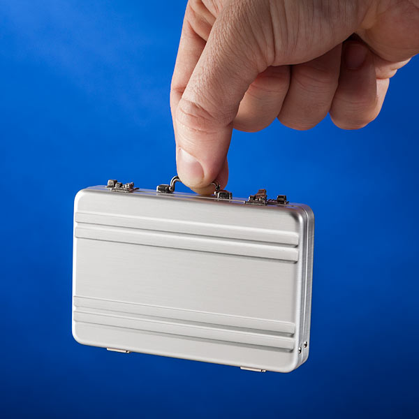 mini briefcase business card case