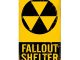 Metal Fallout Shelter Sign