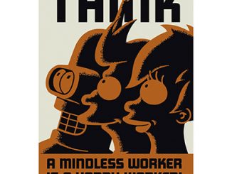 Futurama Poster You're Not Paid to Think
