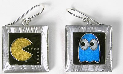 Pac-Man Earrings
