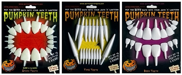 Glow-in-the-Dark Pumpkin Teeth