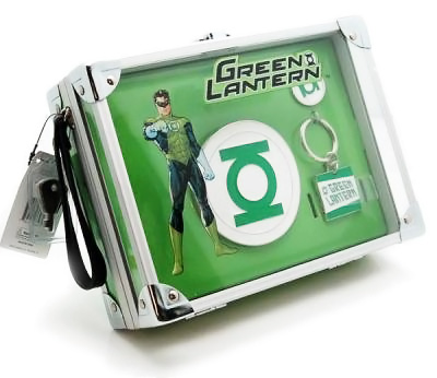 Green Lantern Lunch Box Belt Buckle and Key Chain Set